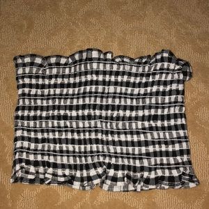 Checkered tube top